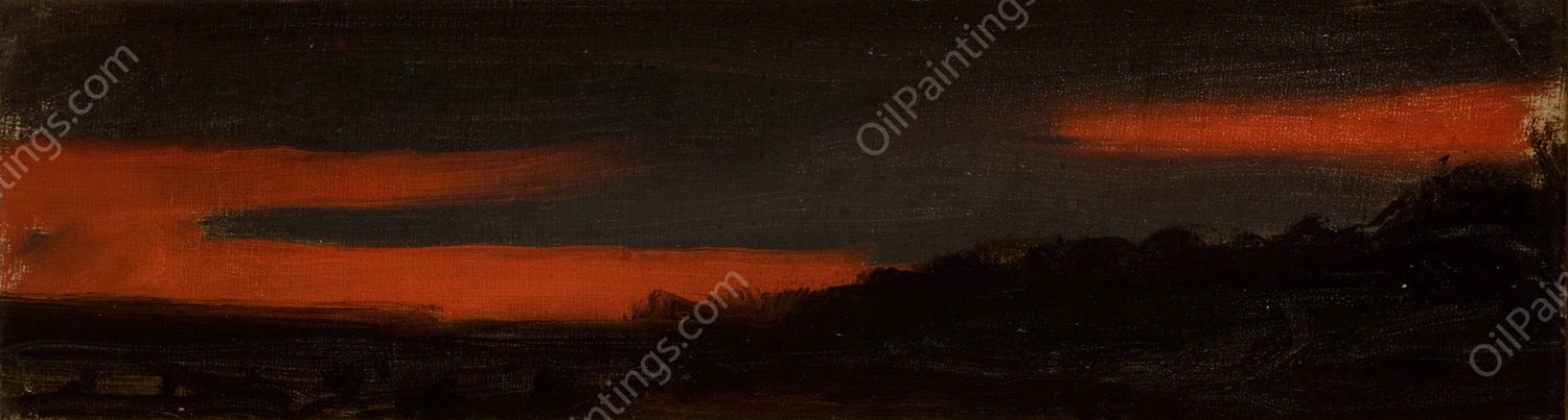 Sunset  by Adam Chmielowski - Hand-Painted Oil Painting Reproduction