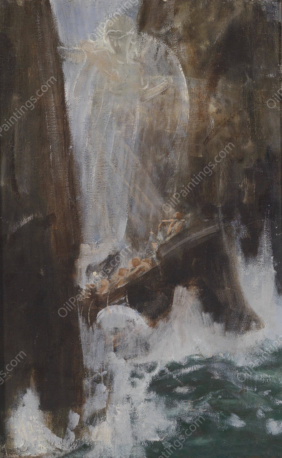 Irrfahrt des Odysseus by Adolf Hiremy-Hirschl - Hand-Painted Oil Painting Reproduction