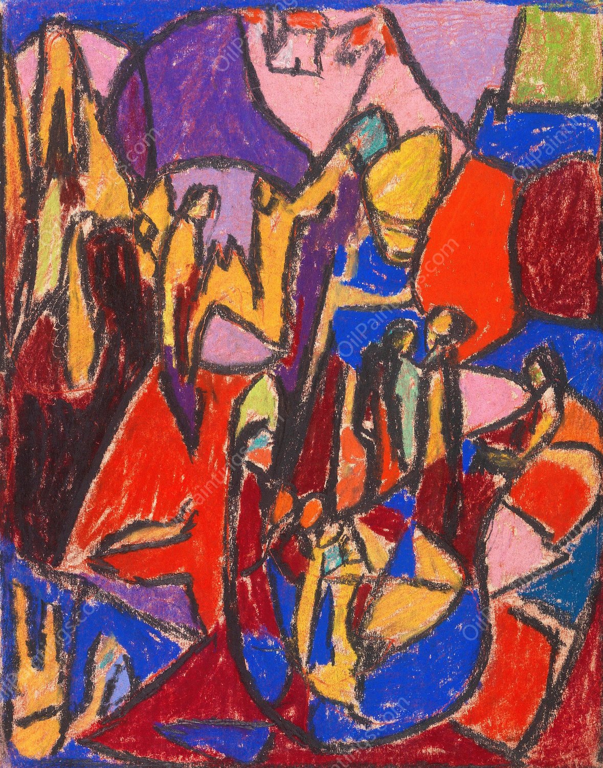 Anbetung  by Adolf Holzel - Hand-Painted Oil Painting Reproduction