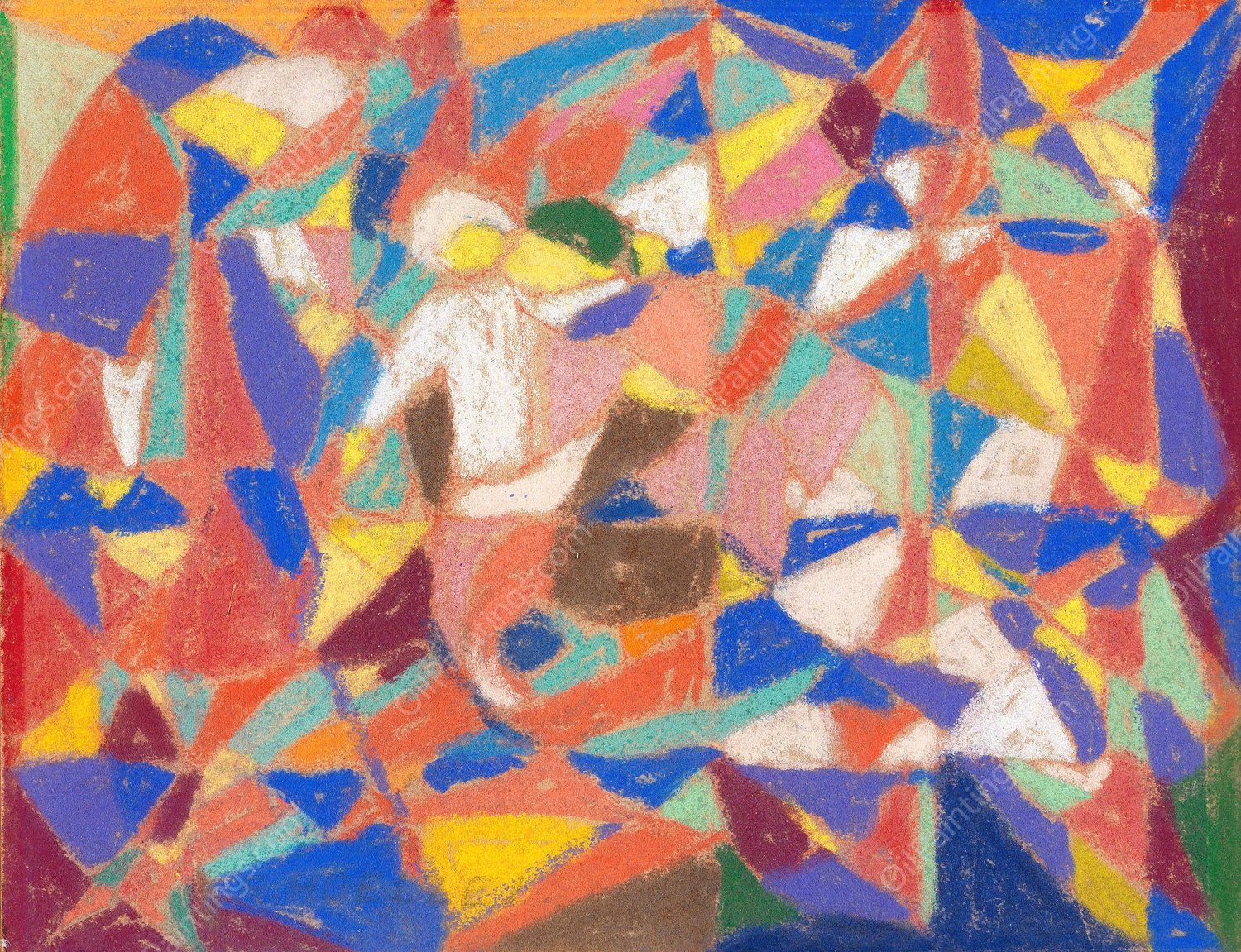 Figurliche Komposition  by Adolf Holzel - Hand-Painted Oil Painting Reproduction