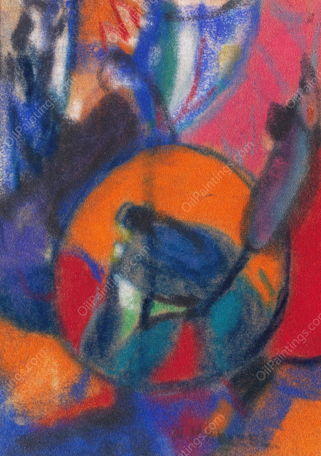 Komposition  by Adolf Holzel - Hand-Painted Oil Painting Reproduction