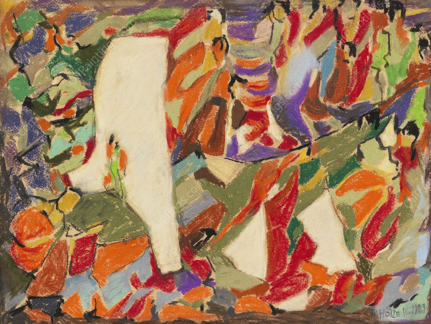 Komposition  by Adolf Holzel - Hand-Painted Oil Painting Reproduction