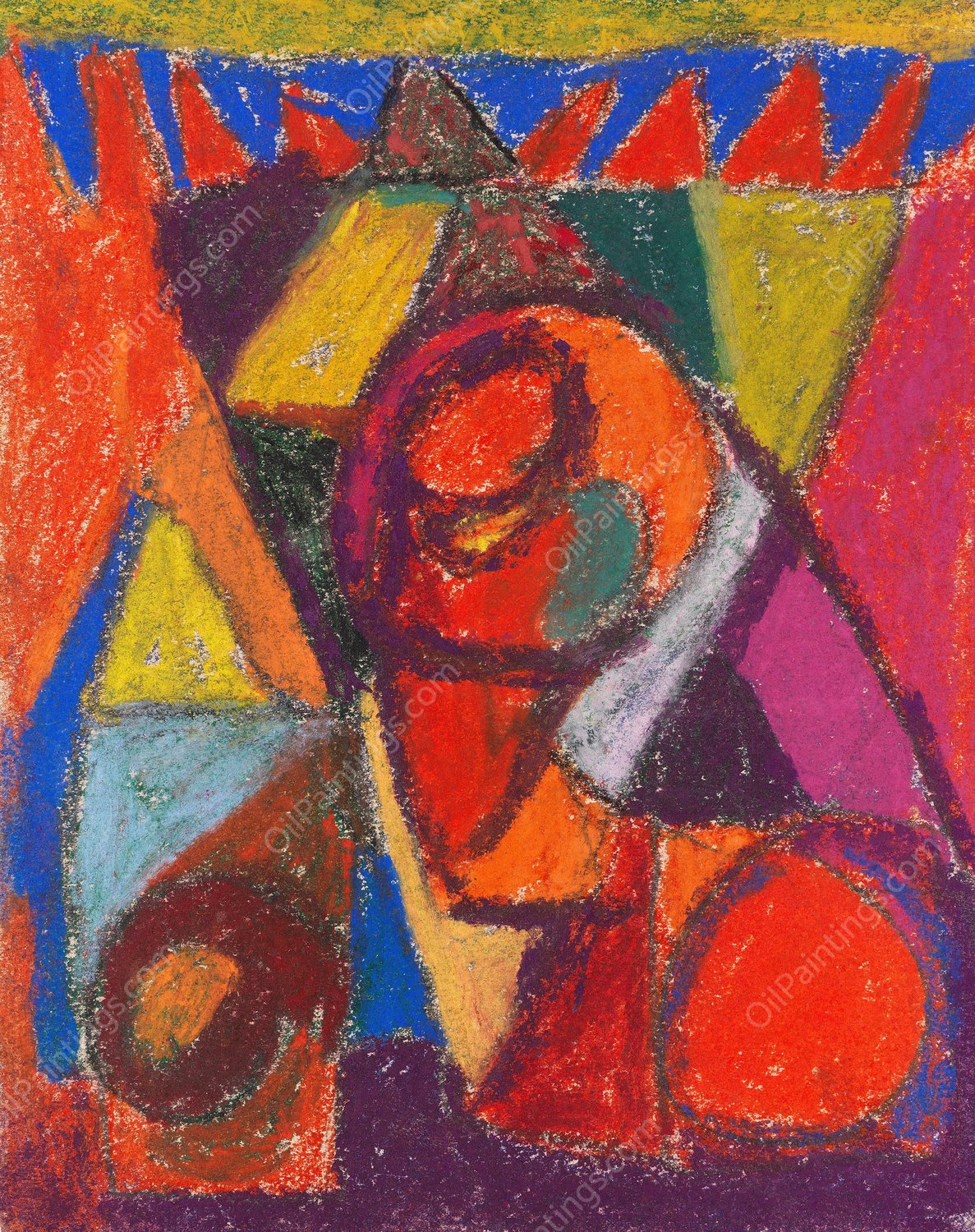 Ohne Titel  by Adolf Holzel - Hand-Painted Oil Painting Reproduction