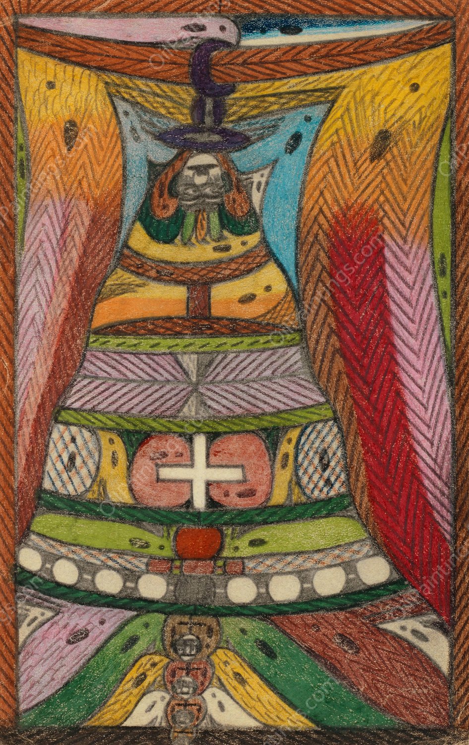 Die Arm Sund'r Gloke, zu Breeslau, in der Stadt  by Adolf Wolfli - Hand-Painted Oil Painting Reproduction