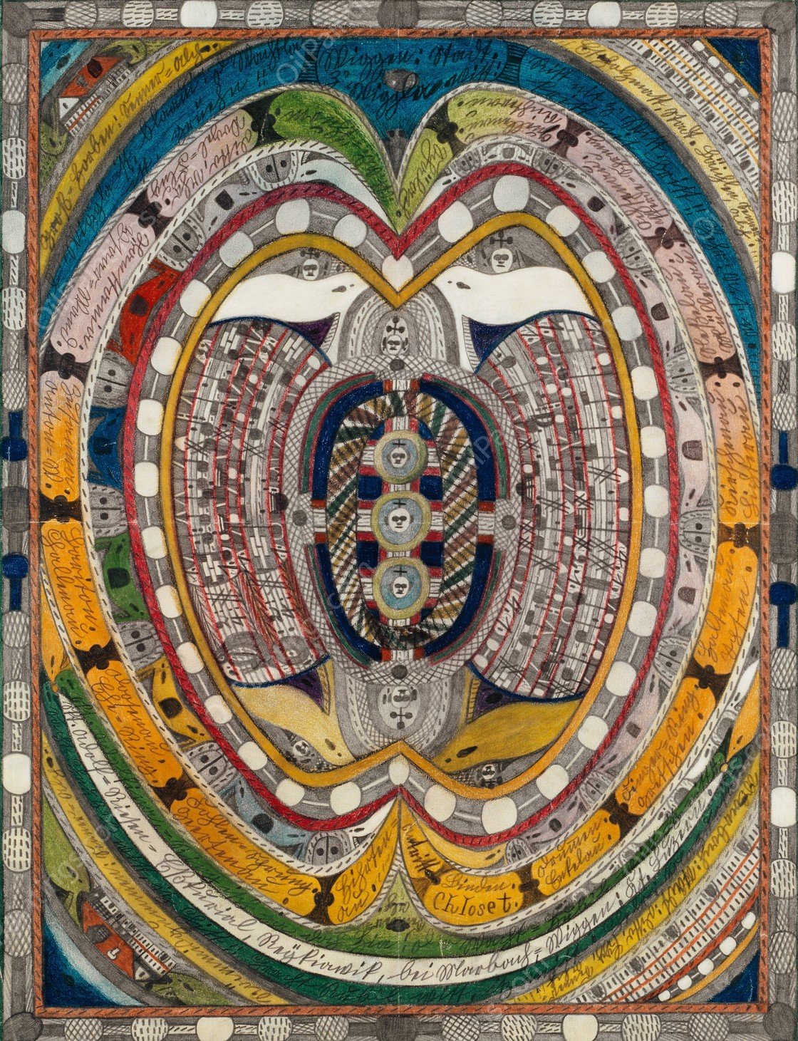 Skt. Adolf Riesen Ebkurial, Reykiawik, bei Marbach,Wiggen; Kt. Luzern  by Adolf Wolfli - Hand-Painted Oil Painting Reproduction