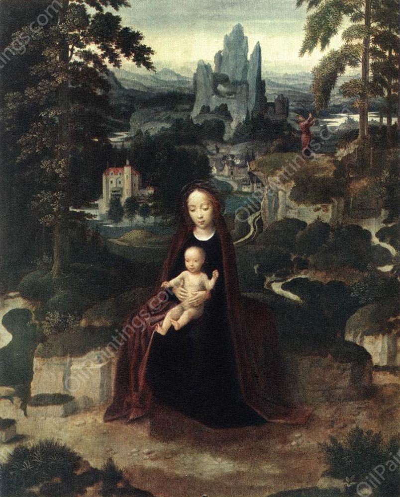 Rest During the Flight to Egypt by Adriaen Isenbrant - Hand-Painted Oil Painting Reproduction