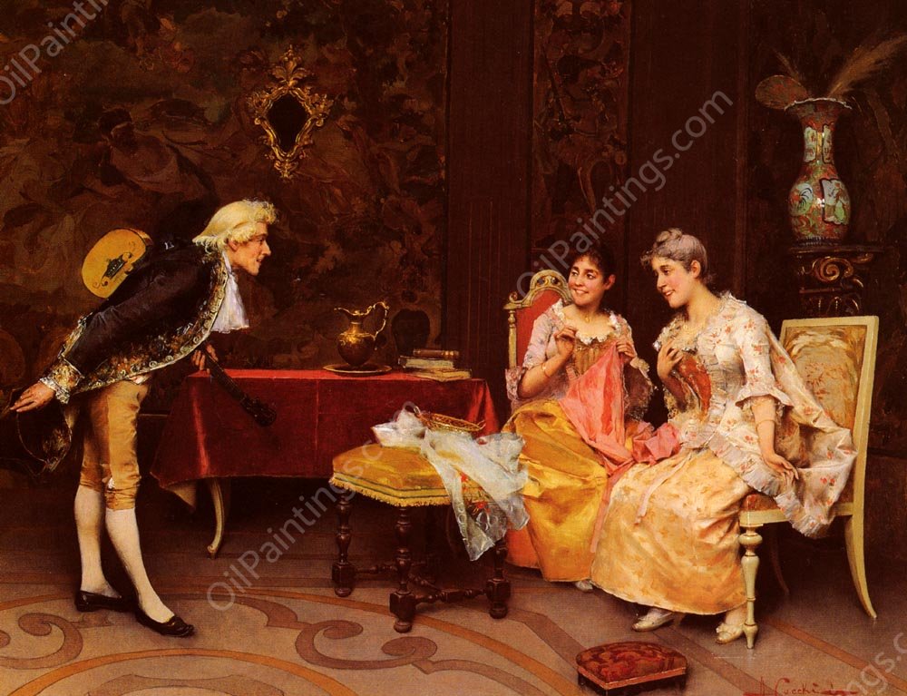 Taking a Bow by Adriano Cecchi - Hand-Painted Oil Painting Reproduction