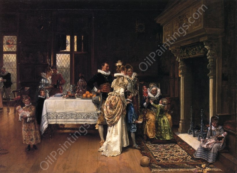 A Special Prize by Adrien Moreau - Hand-Painted Oil Painting Reproduction