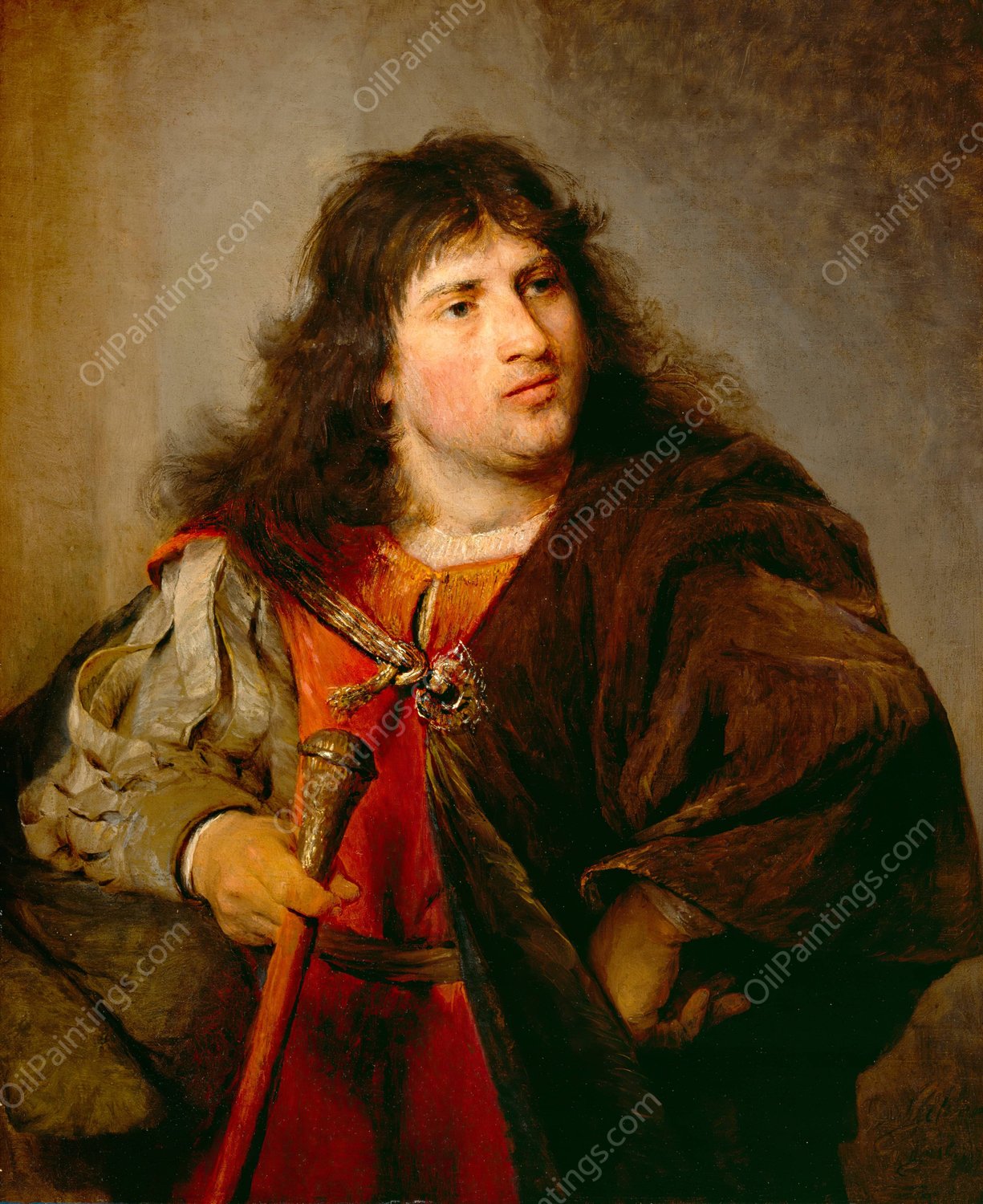 Portrait of a Man  by Aert De Gelder - Hand-Painted Oil Painting Reproduction