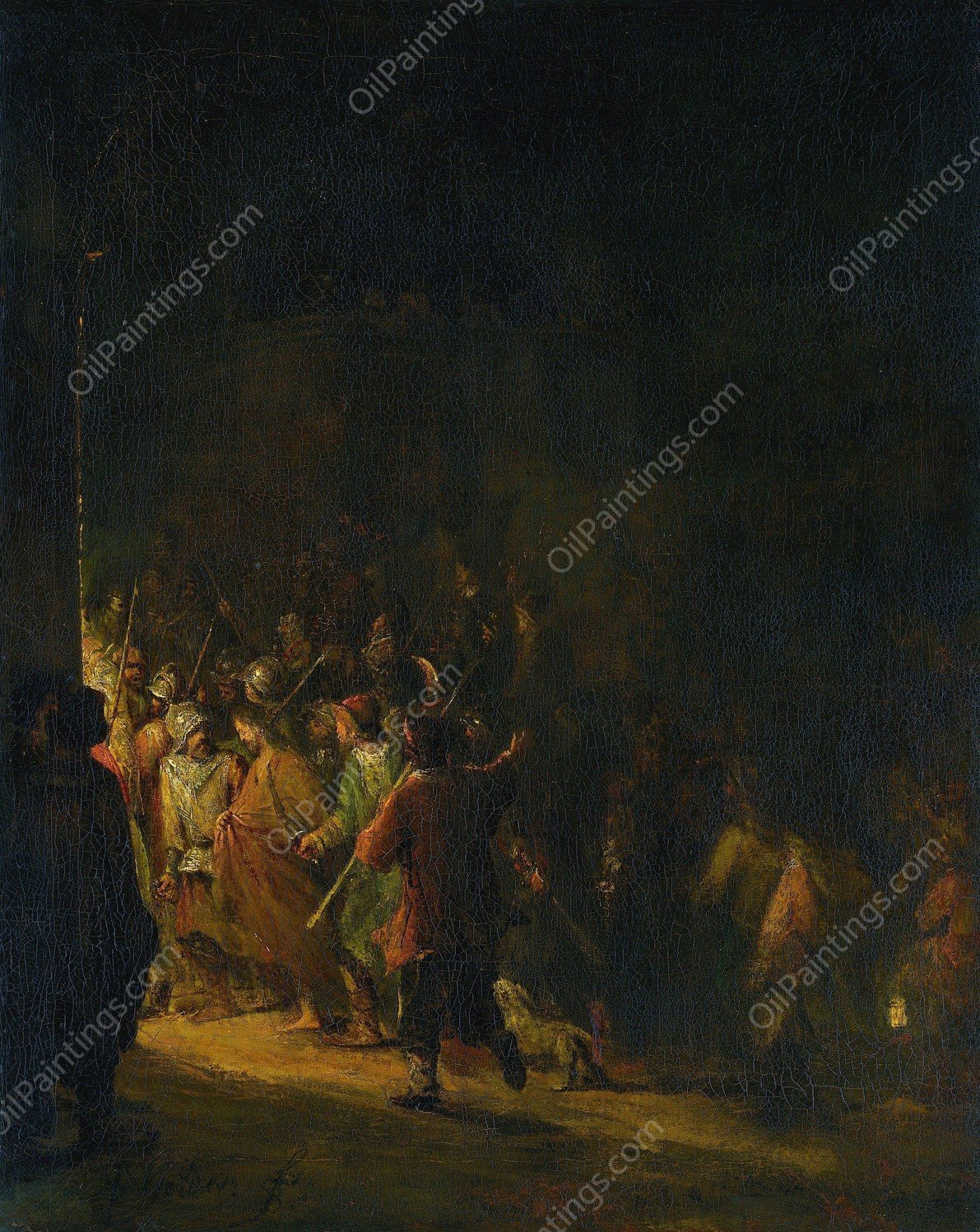 The Arrest of Christ  by Aert De Gelder - Hand-Painted Oil Painting Reproduction
