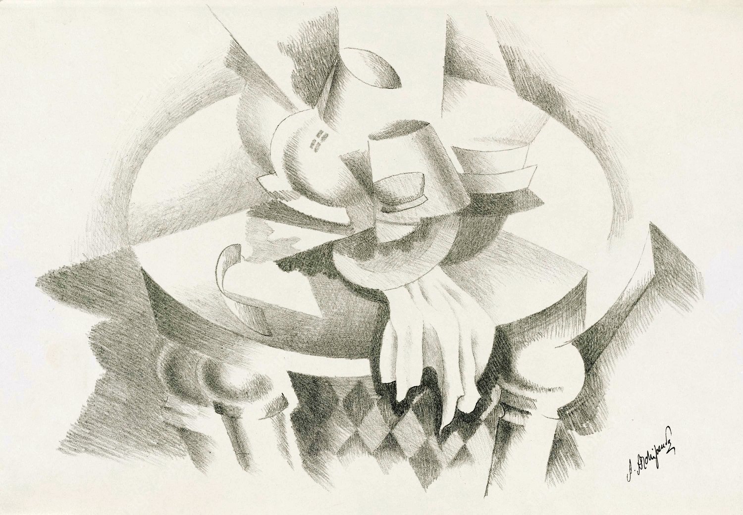 Abstract  by After Auguste Rodin - Hand-Painted Oil Painting Reproduction