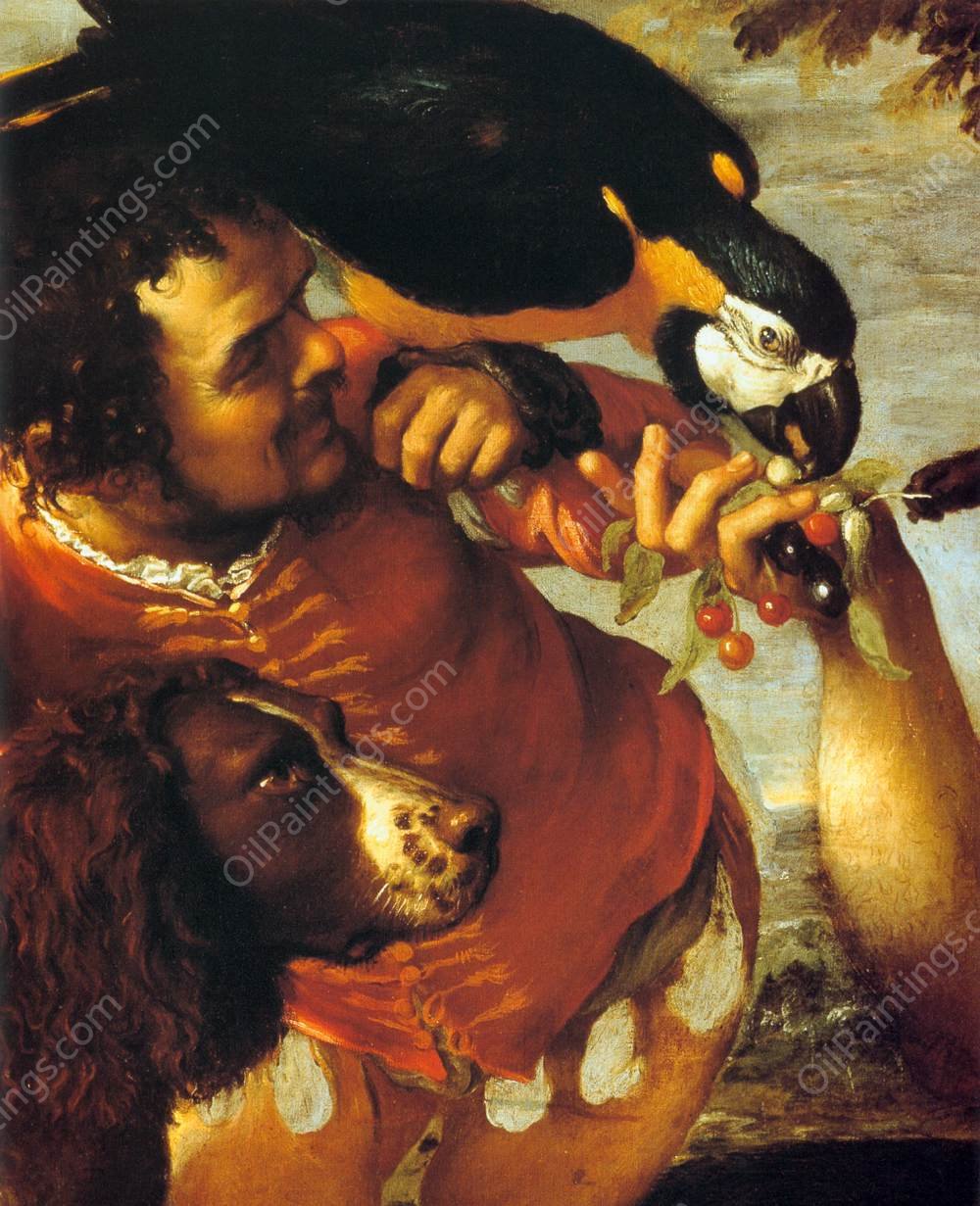 Hairy Harry, Mad Peter and Tiny Amon Detail by Agostino Carracci - Hand-Painted Oil Painting Reproduction