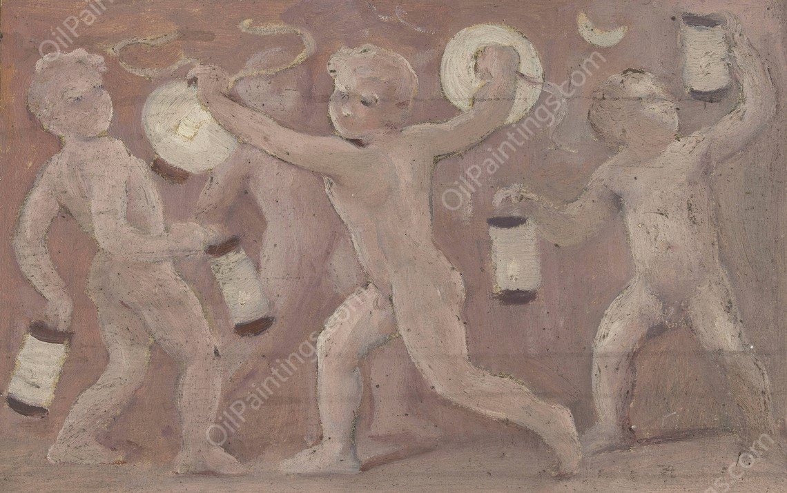 Lumieres  by Albert Aublet - Hand-Painted Oil Painting Reproduction