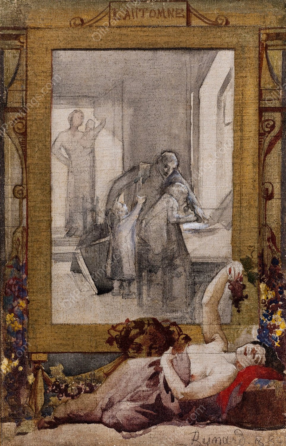 L'Automne  by Albert Besnard - Hand-Painted Oil Painting Reproduction