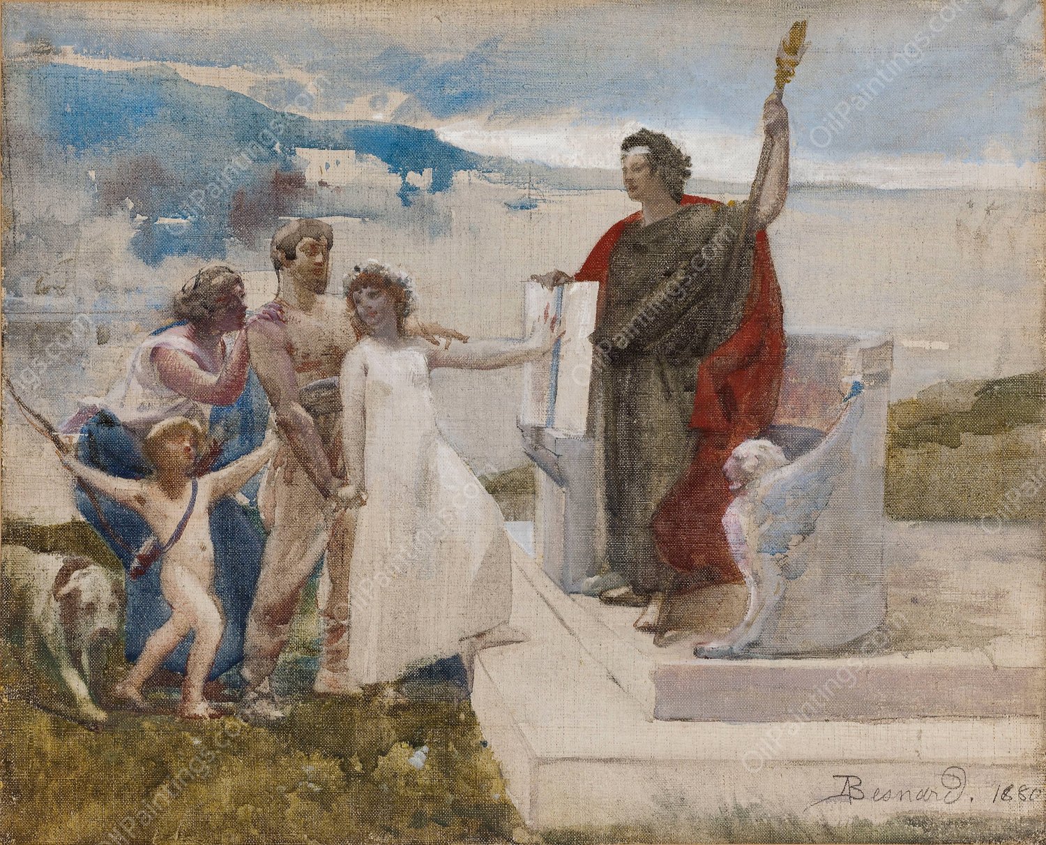 le Mariage  by Albert Besnard - Hand-Painted Oil Painting Reproduction