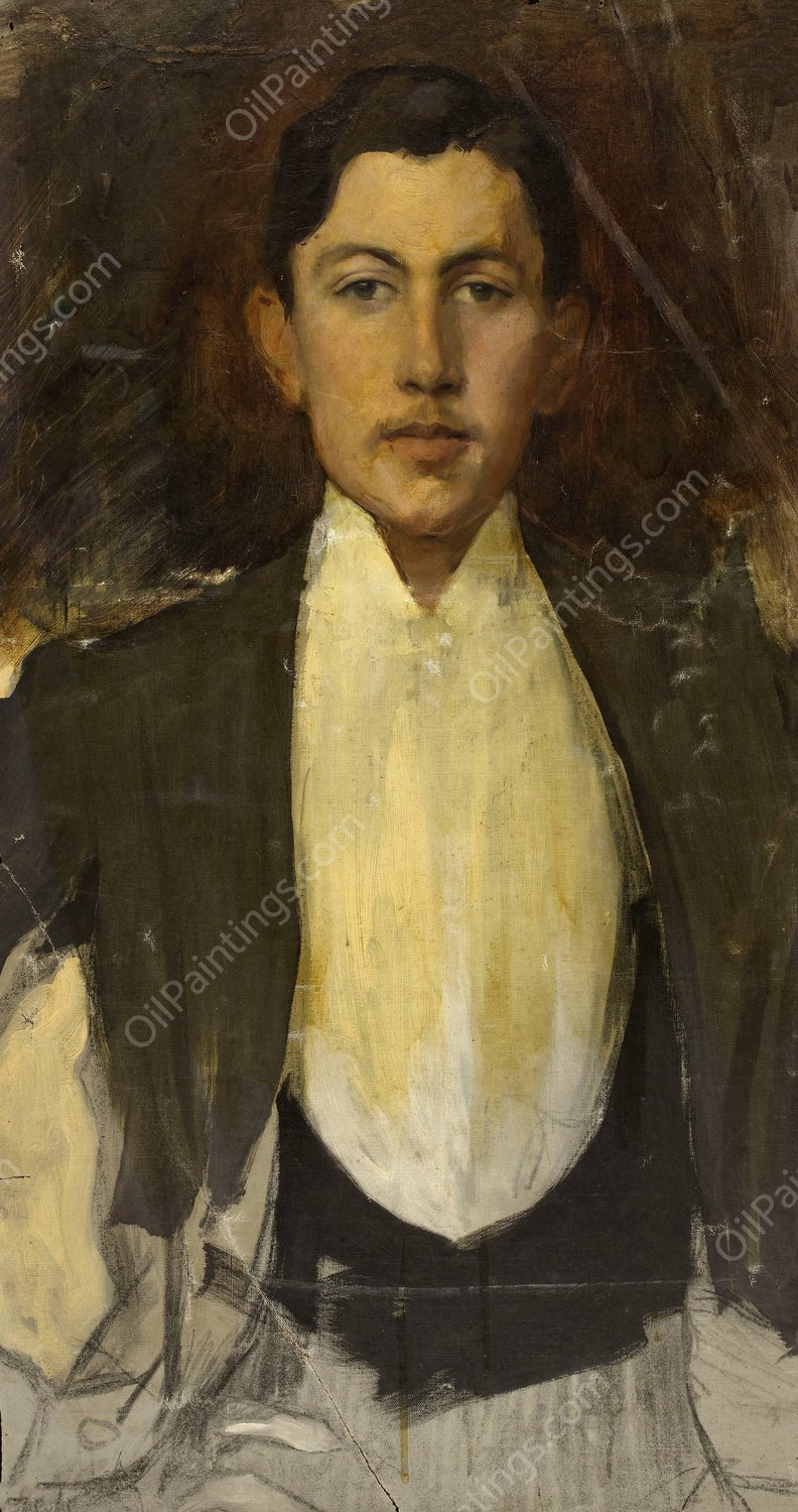 Portrait de Marcel Bing  by Albert Besnard - Hand-Painted Oil Painting Reproduction