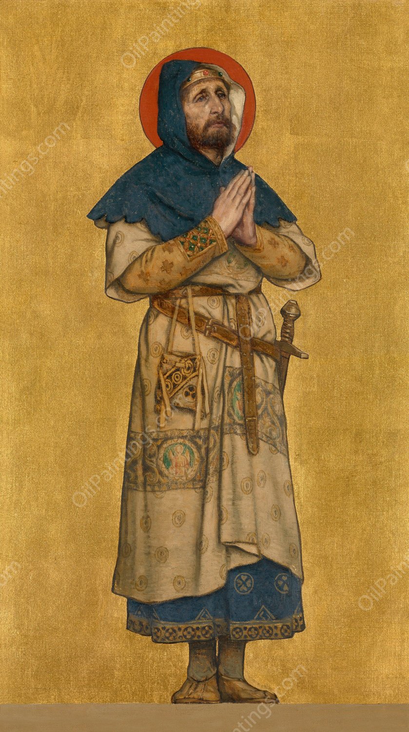 Charles I, Count of Flanders  by Albert Frans Lieven De Vriendt - Hand-Painted Oil Painting Reproduction