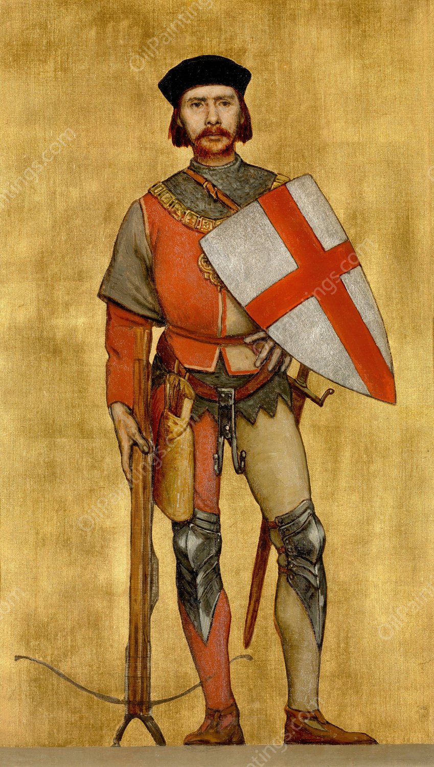 Dean of the Armed Guild of Saint George  by Albert Frans Lieven De Vriendt - Hand-Painted Oil Painting Reproduction