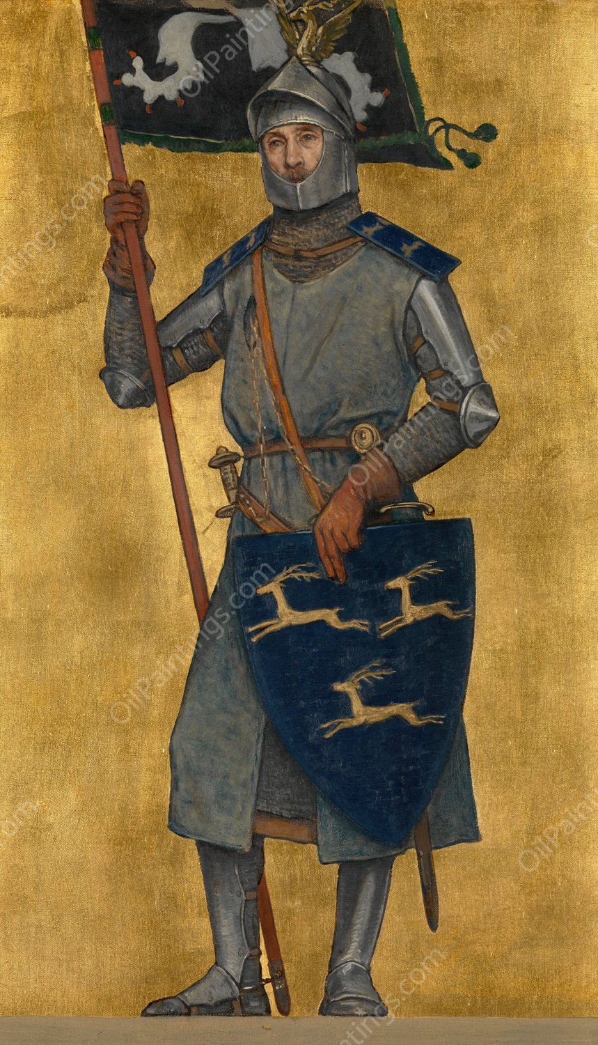 Jan Borluut  by Albert Frans Lieven De Vriendt - Hand-Painted Oil Painting Reproduction