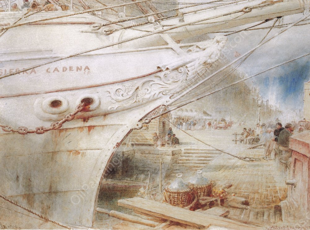 Bristol by Albert Goodwin - Hand-Painted Oil Painting Reproduction