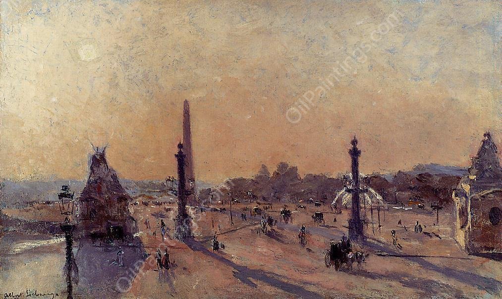 Place de la Concord by Albert Lebourg - Hand-Painted Oil Painting Reproduction