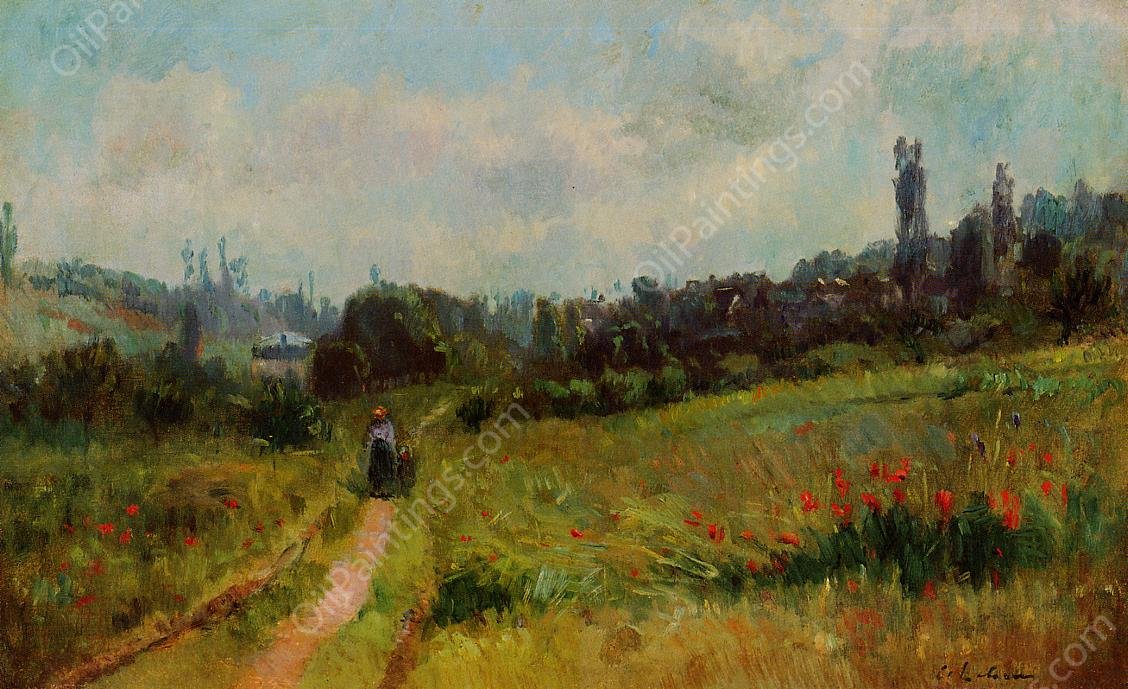 Vetheuil Path, Morning Effect by Albert Lebourg - Hand-Painted Oil Painting Reproduction