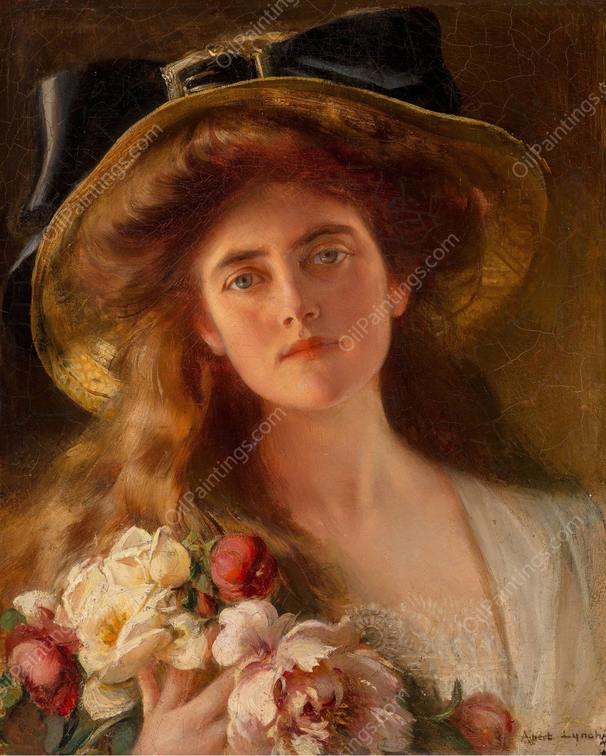 The Summer Porch by Albert Lynch - Hand-Painted Oil Painting Reproduction