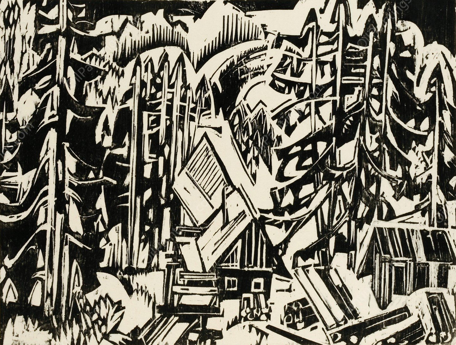 Sagemuhle  by Albert Muller - Hand-Painted Oil Painting Reproduction