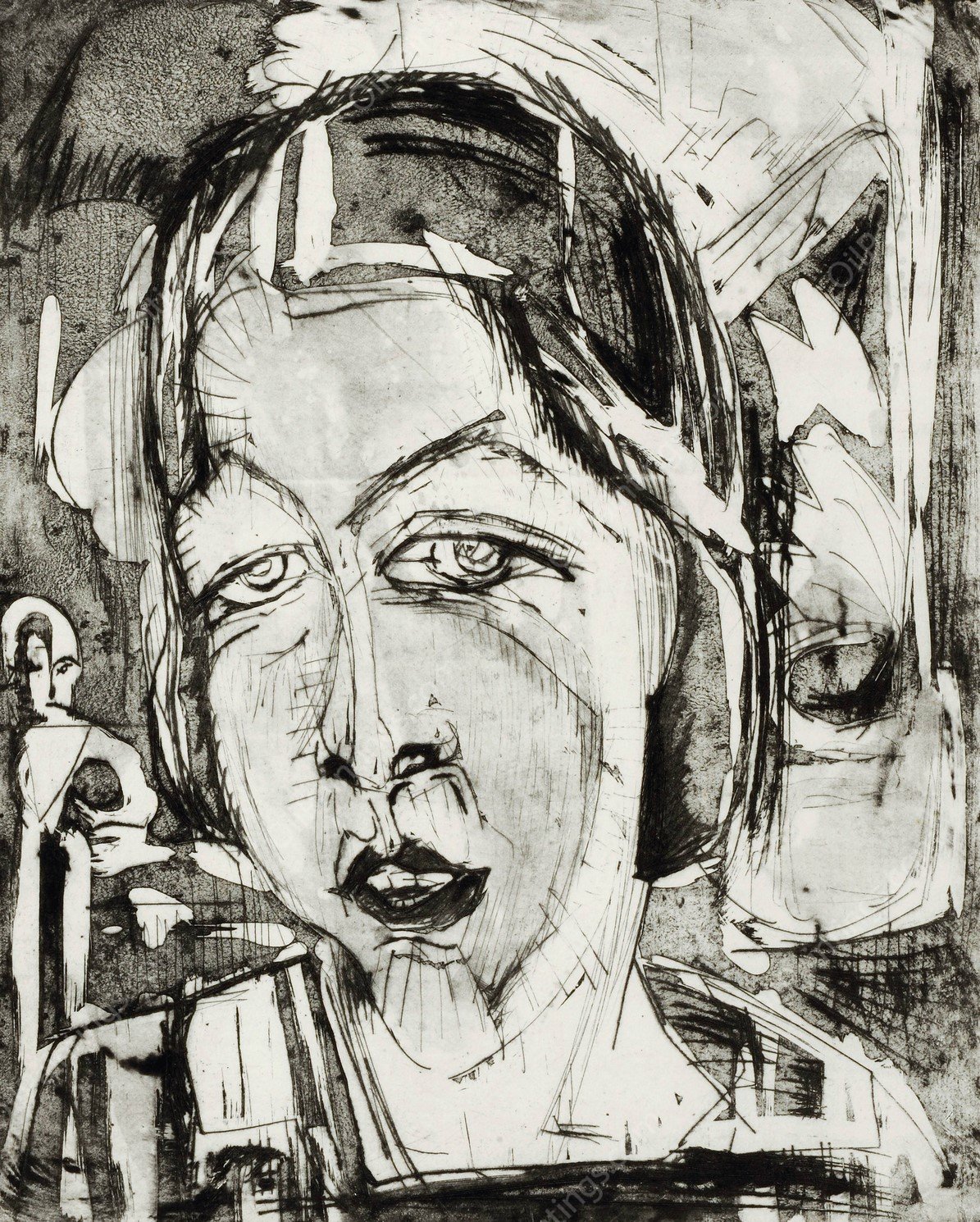 Ursulina II  by Albert Muller - Hand-Painted Oil Painting Reproduction