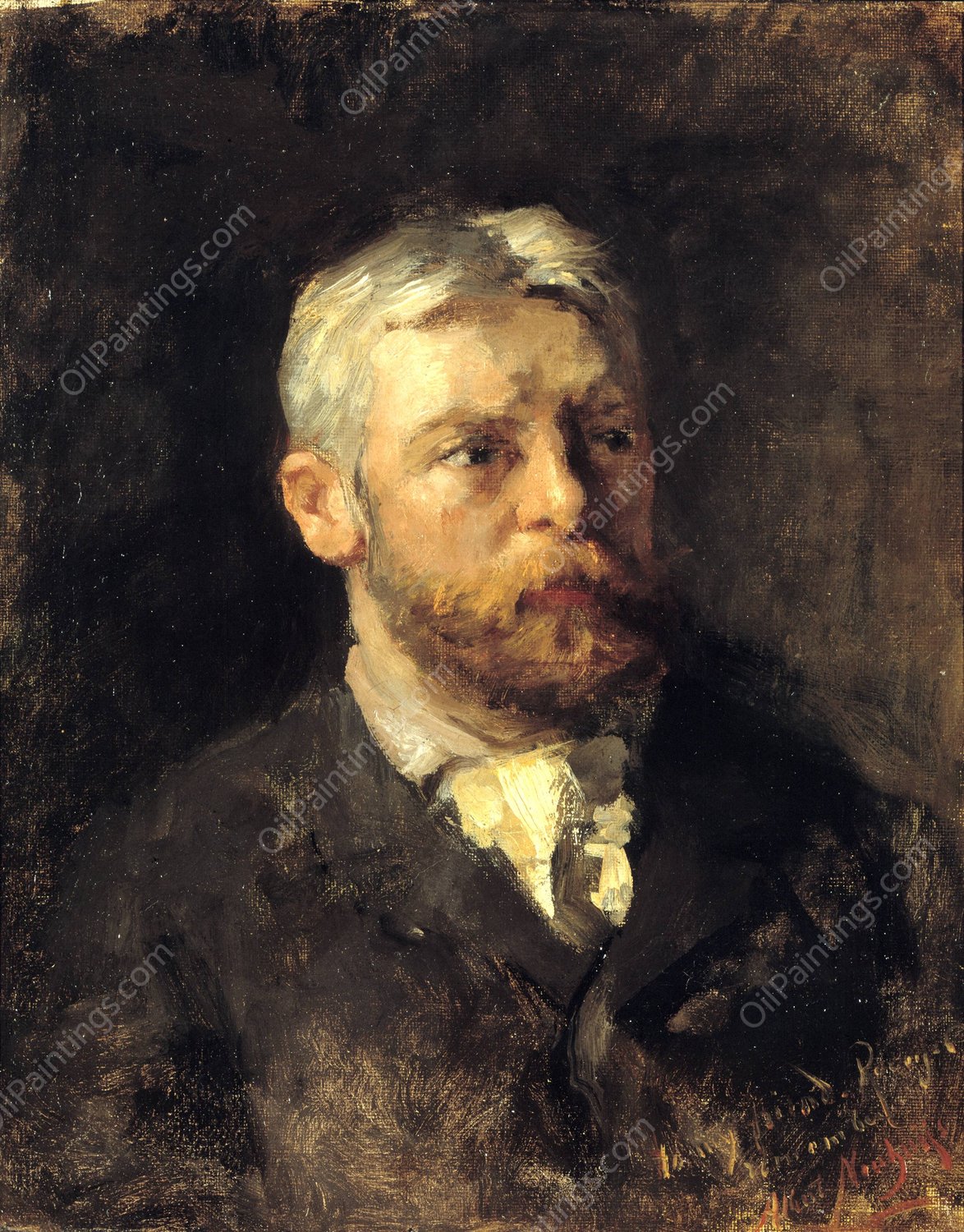 Henry Ward Ranger  by Albert Neuhuys - Hand-Painted Oil Painting Reproduction