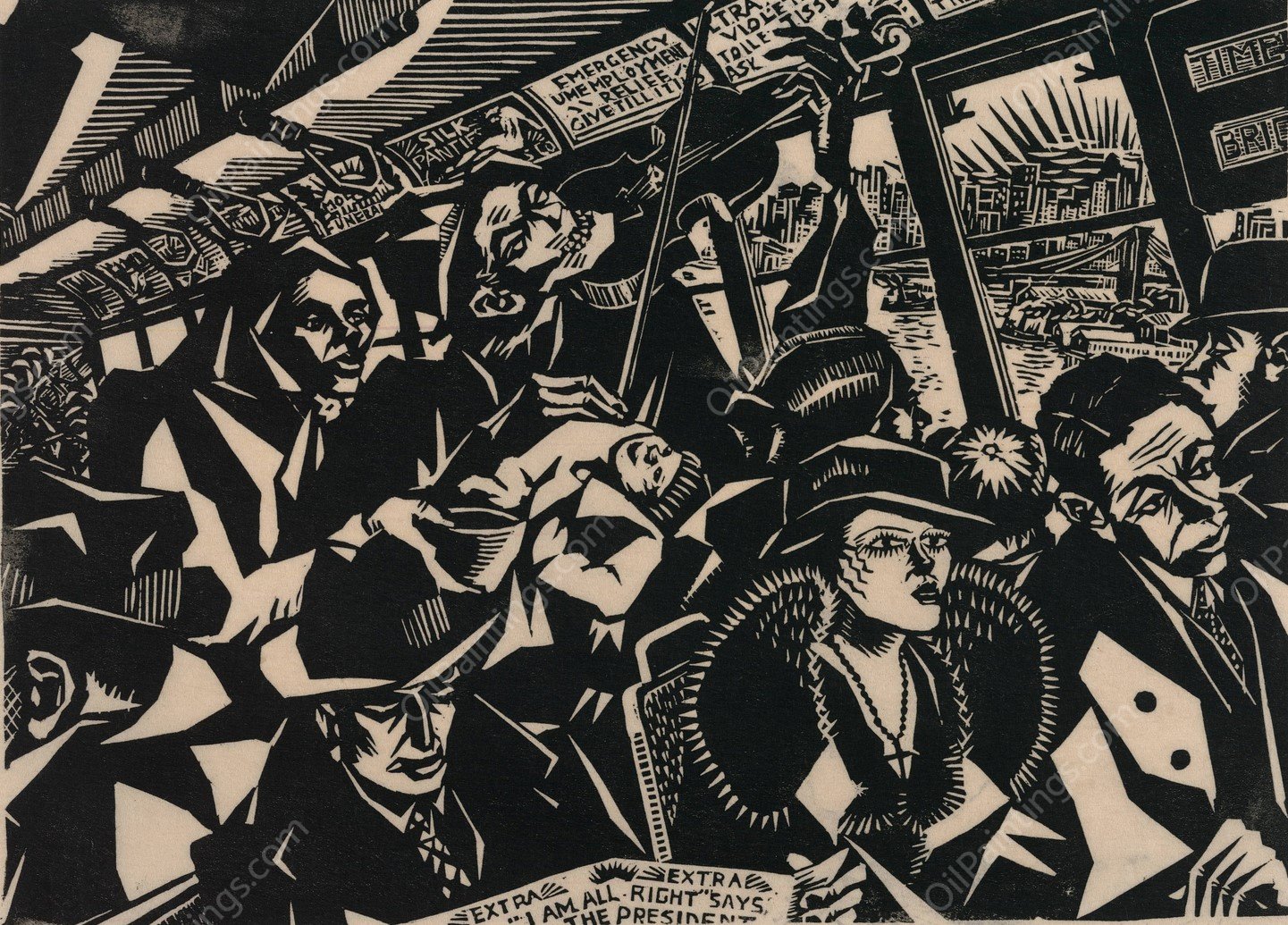 Modern Music  by Albert Potter - Hand-Painted Oil Painting Reproduction