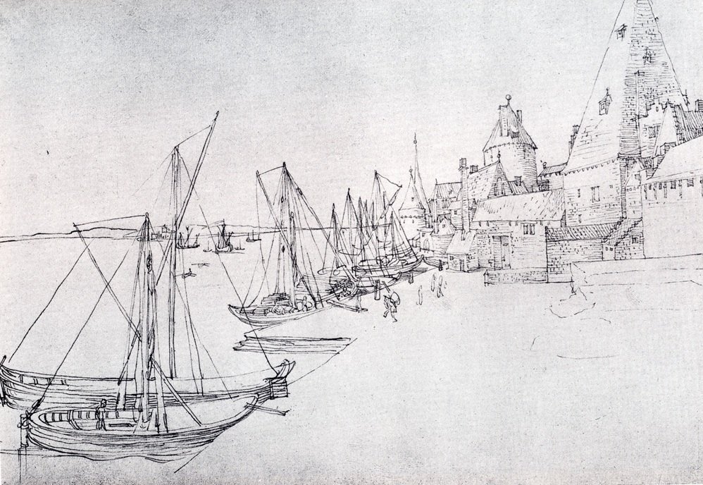 Antwerp Antorff by Albrecht Duerer - Hand-Painted Oil Painting Reproduction