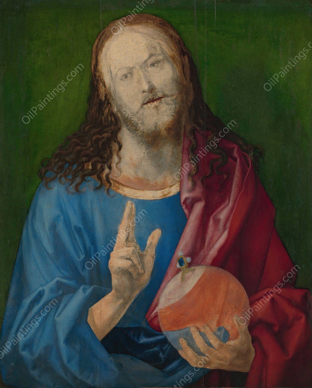 Salvator Mundi  by Albrecht Durer - Hand-Painted Oil Painting Reproduction