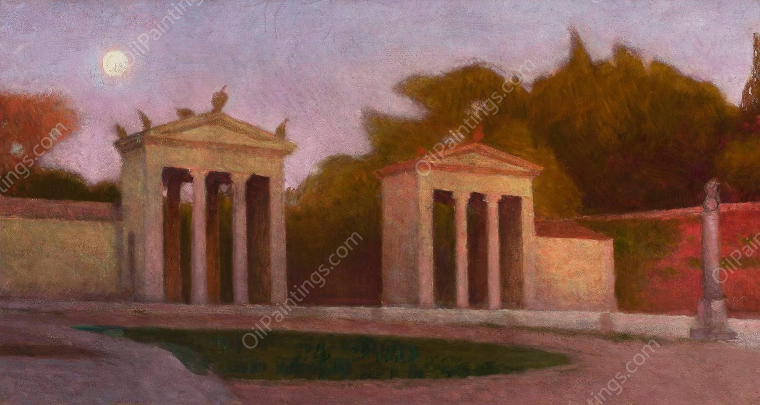 Villa Borghese  by Aleksander Gierymski - Hand-Painted Oil Painting Reproduction
