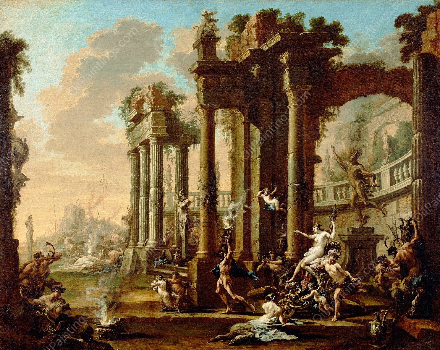 The Triumph of Venus  by Alessandro Magnasco - Hand-Painted Oil Painting Reproduction