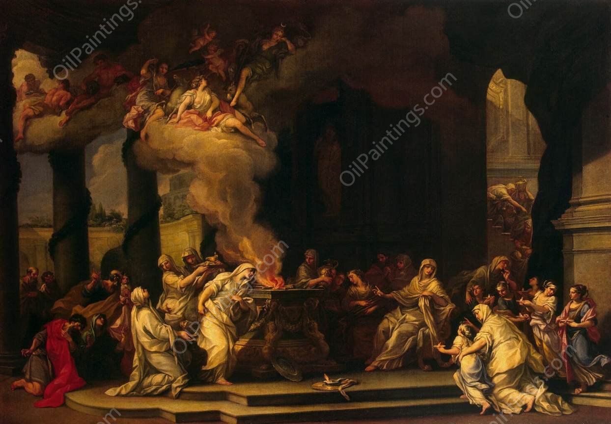 Dedication of a New Vestal Virgin by Alessandro Marchesini - Hand-Painted Oil Painting Reproduction