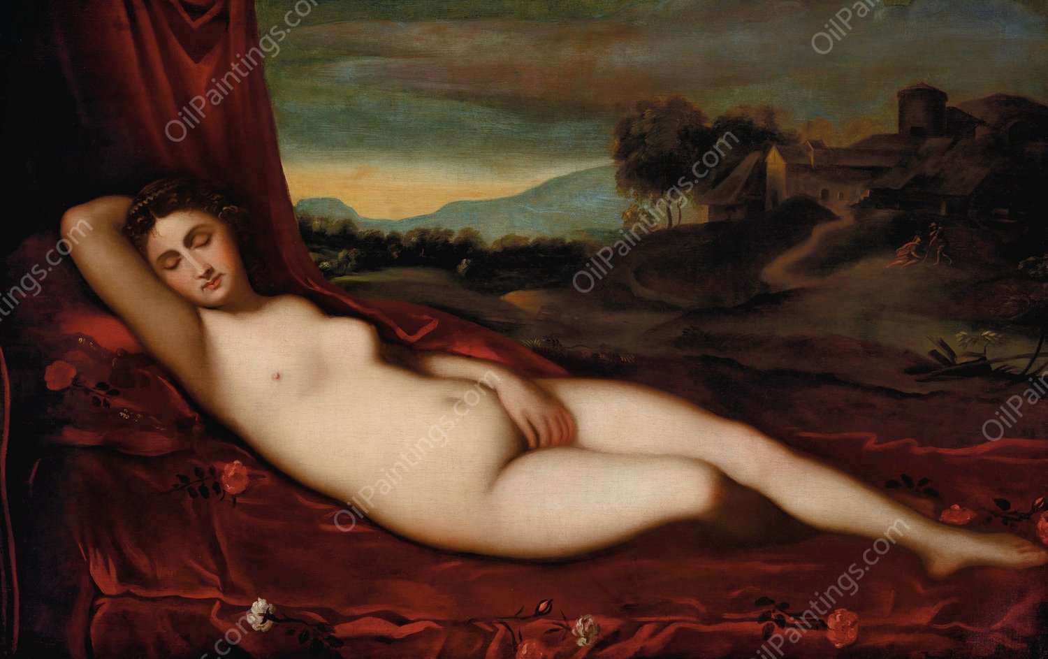 Venus by Alessandro Varotari - Hand-Painted Oil Painting Reproduction