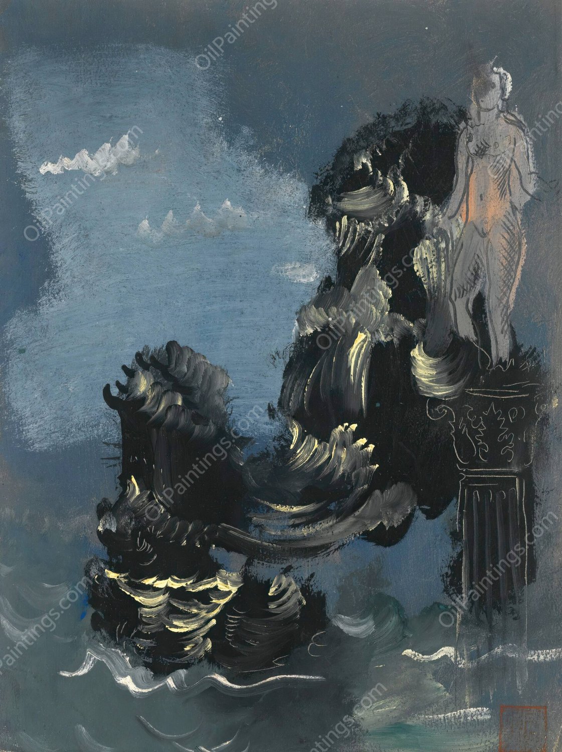 Mythological Scene by Alexander Evgenievich Yakovlev - Hand-Painted Oil Painting Reproduction