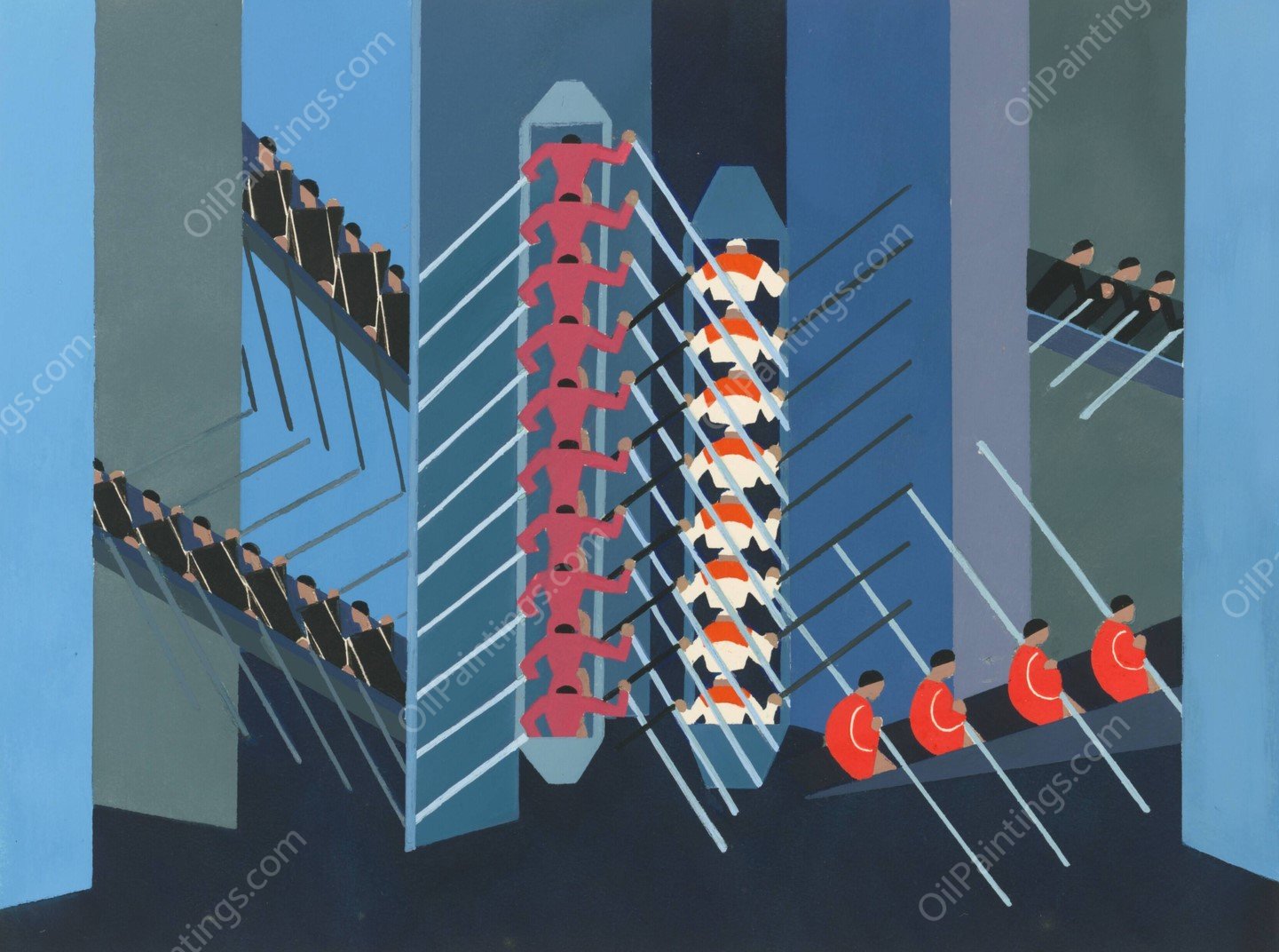 Maquettes de Theatre 1  by Alexandra Exter - Hand-Painted Oil Painting Reproduction