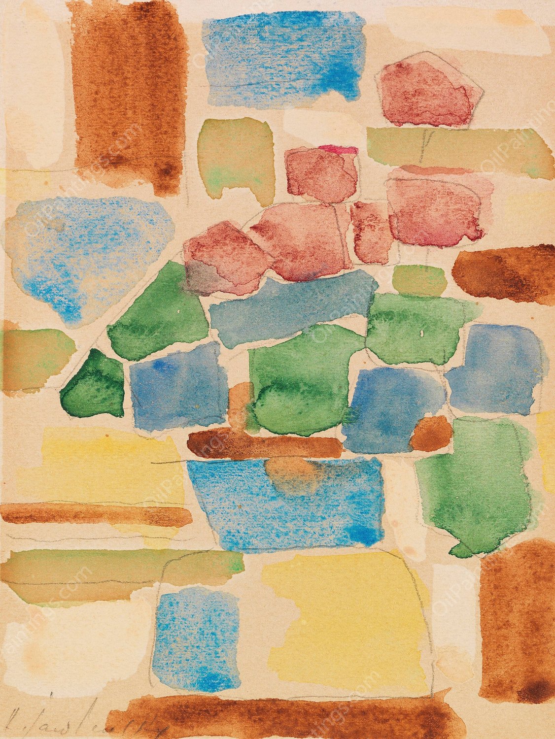 Blumenstillleben  by Alexej Von Jawlensky - Hand-Painted Oil Painting Reproduction