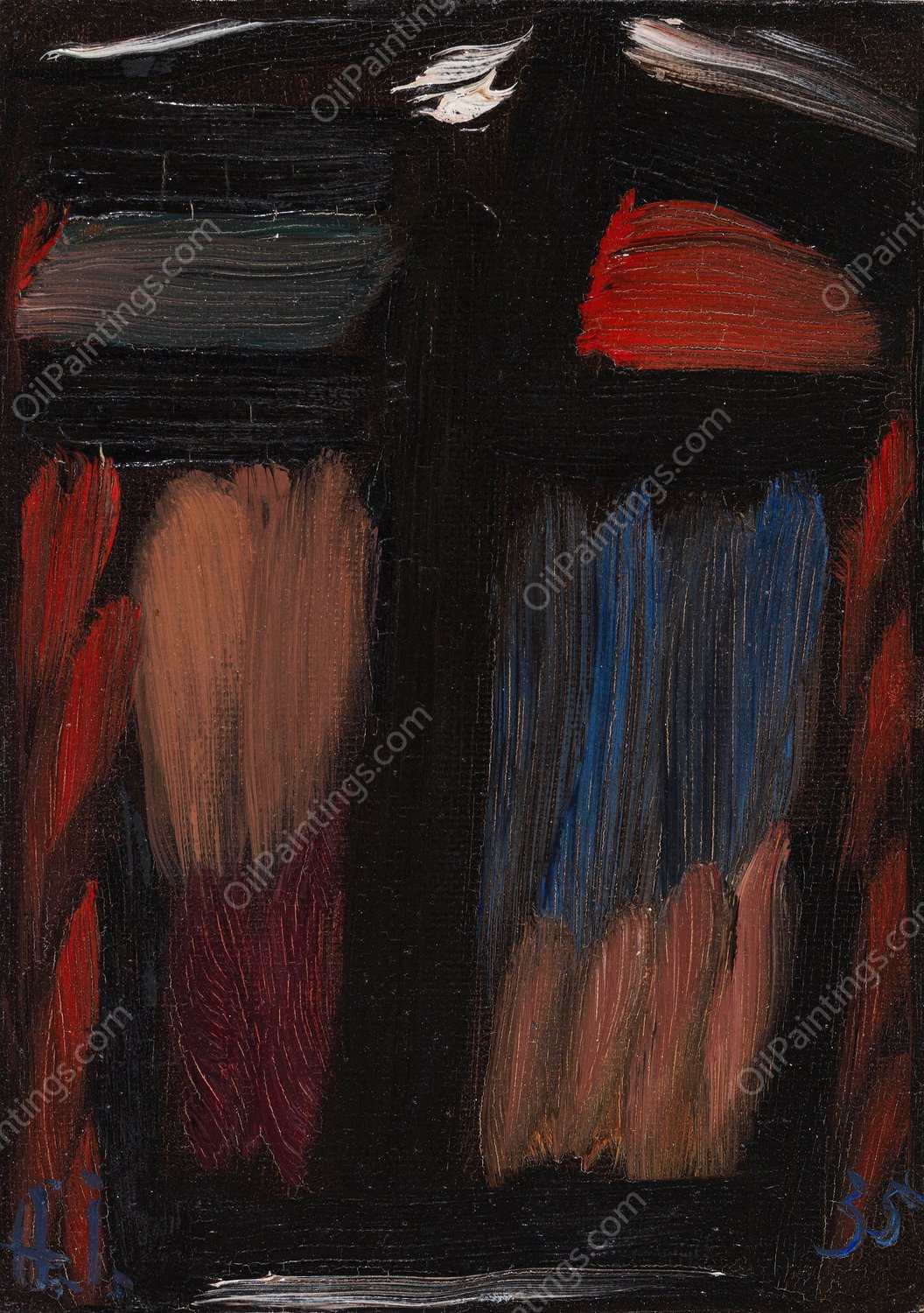 Meditation N. 26  by Alexej Von Jawlensky - Hand-Painted Oil Painting Reproduction