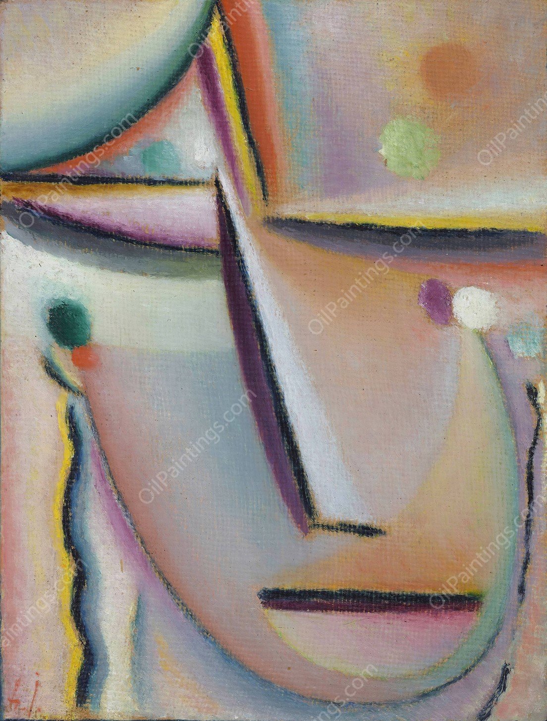 Meditation 'The Prayer' by Alexej Von Jawlensky - Hand-Painted Oil Painting Reproduction