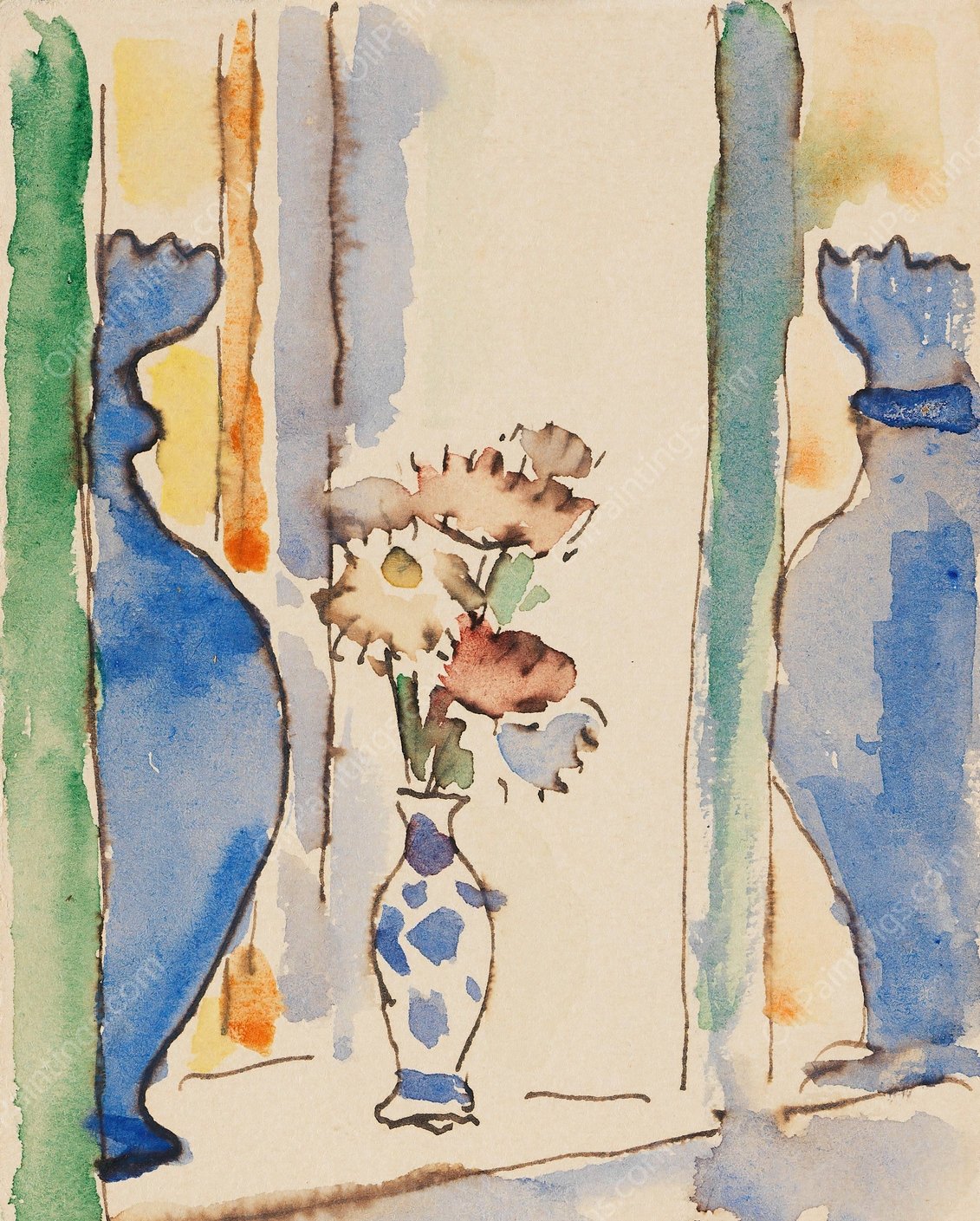 Mein Fenster  by Alexej Von Jawlensky - Hand-Painted Oil Painting Reproduction