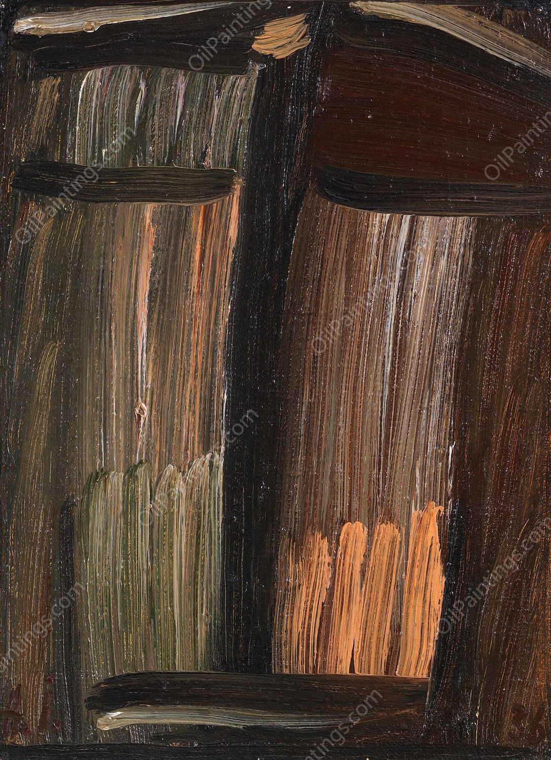 Mittlere Meditation  by Alexej Von Jawlensky - Hand-Painted Oil Painting Reproduction