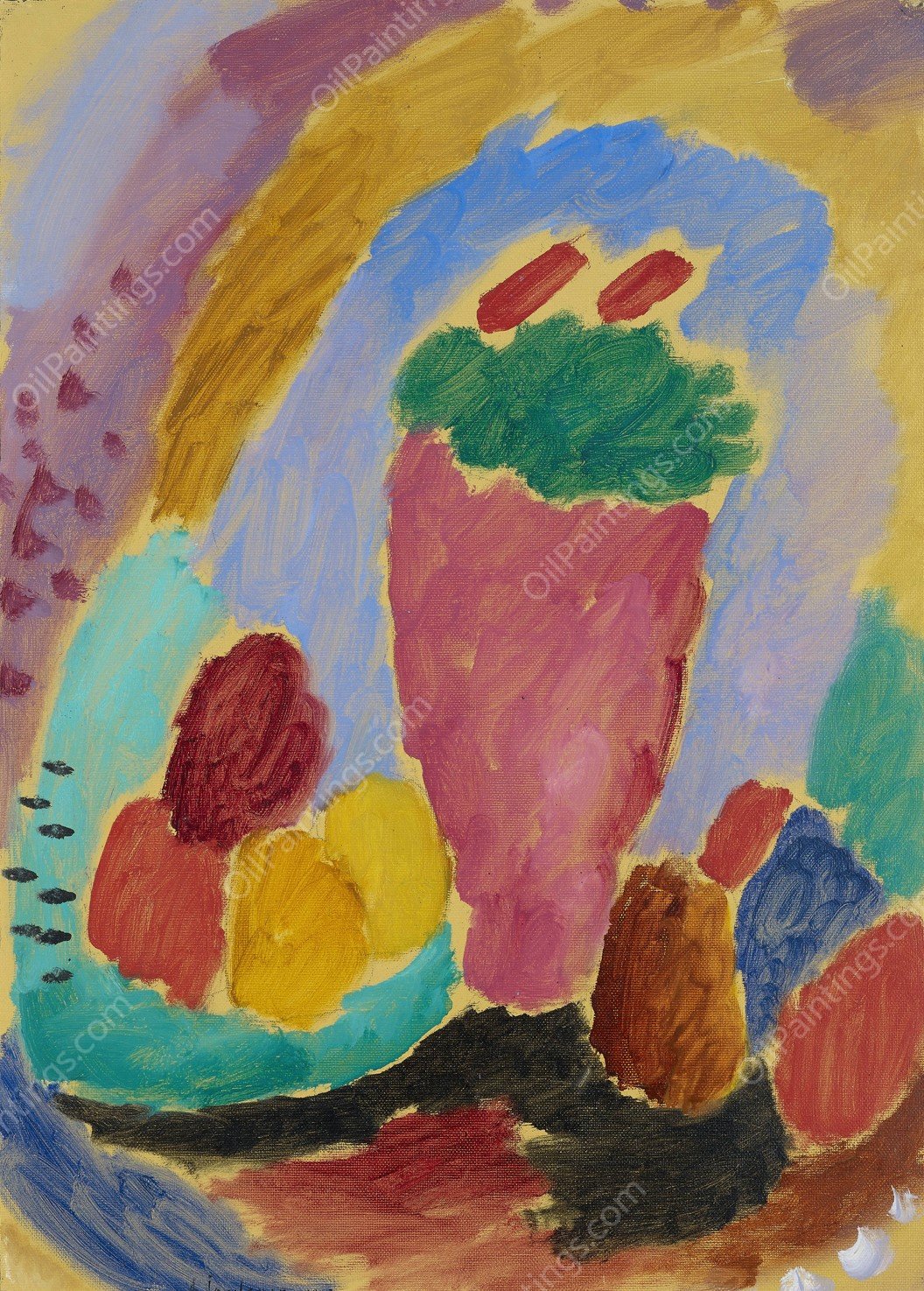 Still life  by Alexej Von Jawlensky - Hand-Painted Oil Painting Reproduction