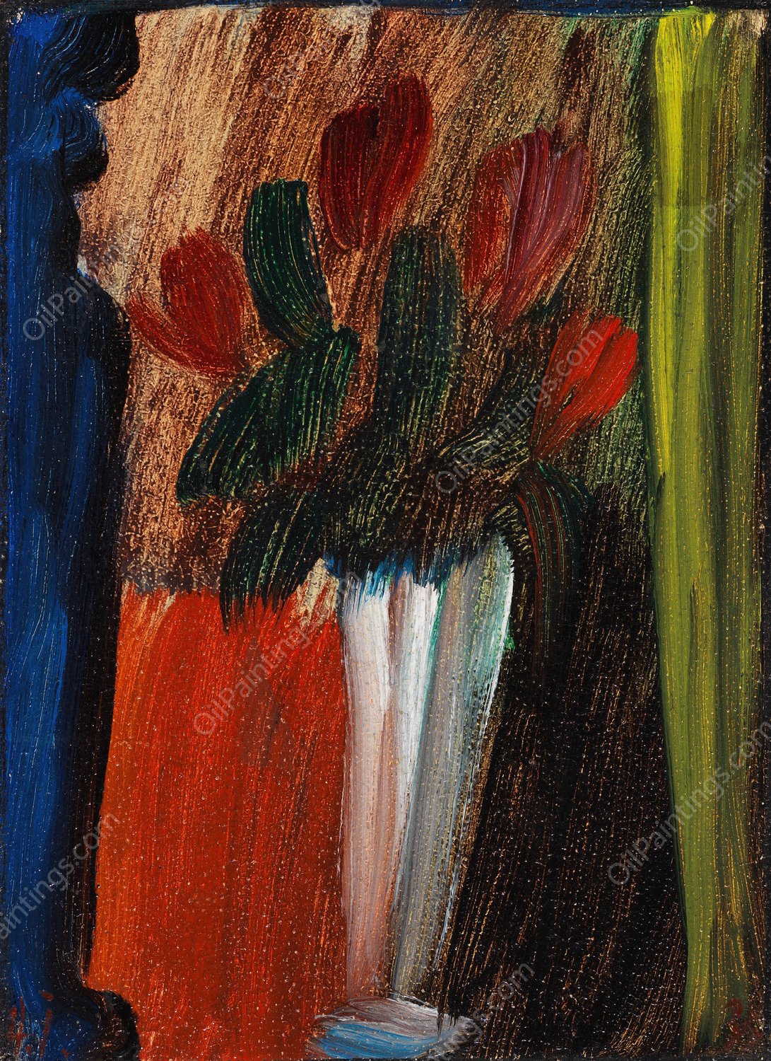 Stillleben  by Alexej Von Jawlensky - Hand-Painted Oil Painting Reproduction