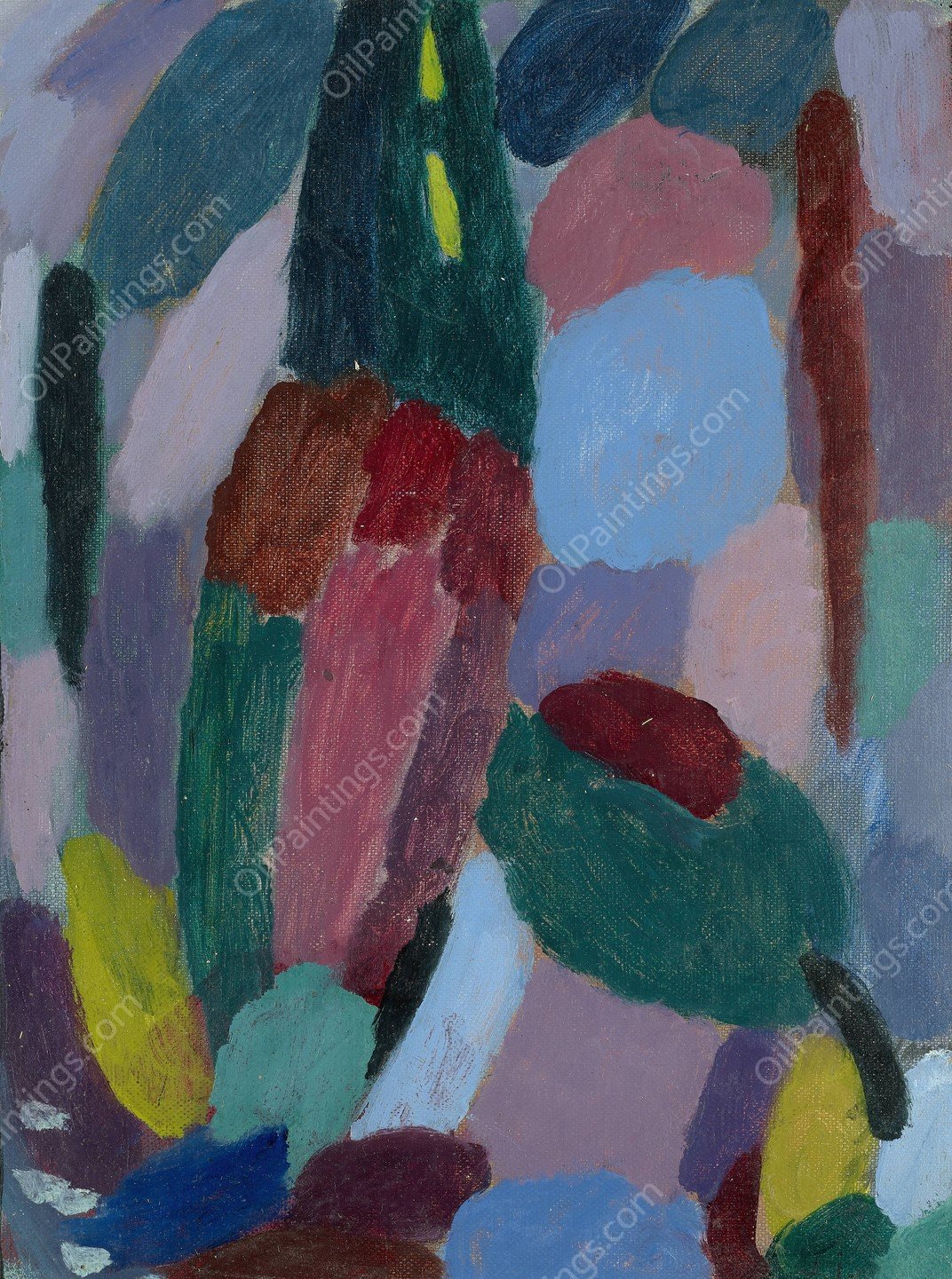 Variation, Twilight  by Alexej Von Jawlensky - Hand-Painted Oil Painting Reproduction