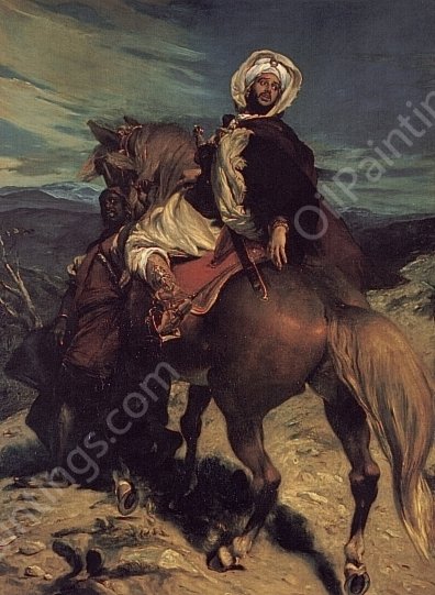 The Farewell of King Boabdil at Granada by Alfred Dehodencq - Hand-Painted Oil Painting Reproduction