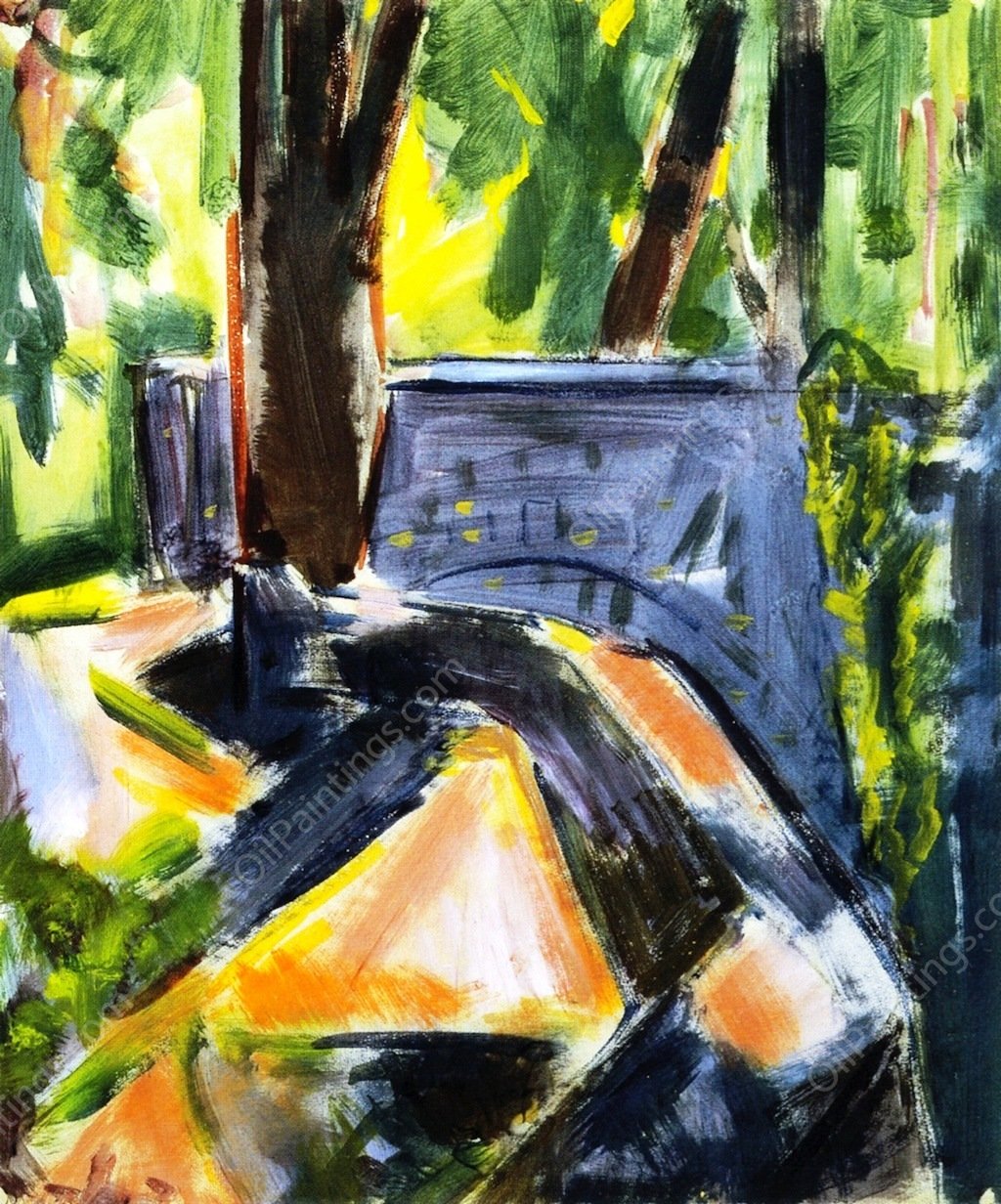 Buckley's Bridge by Alfred Henry Maurer - Hand-Painted Oil Painting Reproduction