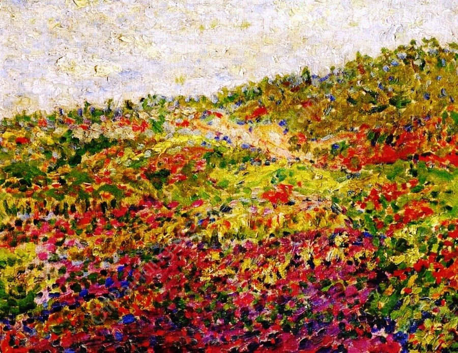 Field of Flowers by Alfred Henry Maurer - Hand-Painted Oil Painting Reproduction